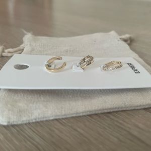 Express - 3 earring cuffs - brand new never worn